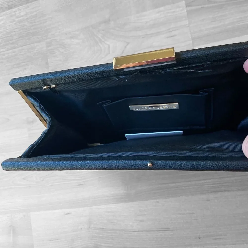 Sondra Roberts Leather Clutch Bag Purse